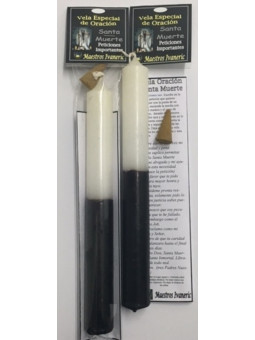 Spezial-Kraftkerze mit Gebet Heiliger Tod