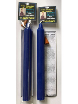 Spezial-Kraftkerze mit Gebetsstudien (Heilige Gemma)