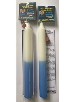 Spezielle Potenzierte Kerze mit Gebet Gregorio Hernandez