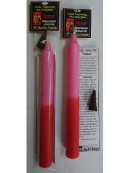 Spezielle Venus-Kerze mit Gebet der Venus