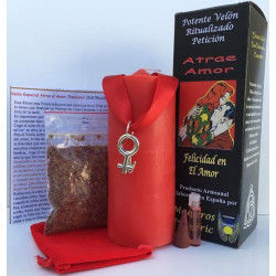 Spezielle Potenzierte Petition Kerze zieht die Liebe an. Frau-Mann