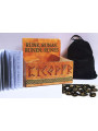 Runen Schwarzer Achat, inkl Anleitung, Etui und Tasche