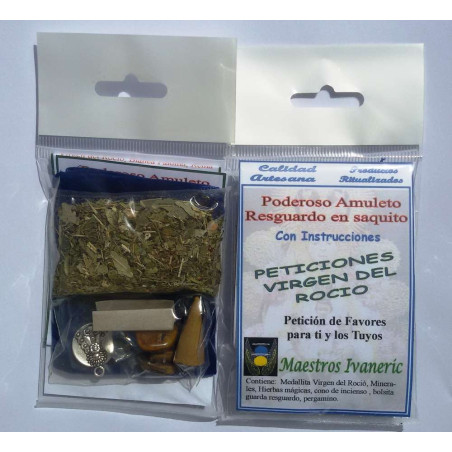 Mächtiges Amulett Amulett Resguardo Peticiones Virgen del Rocio