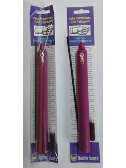 Ermächtigte Kerze mit Figa-Faust-Amulettt