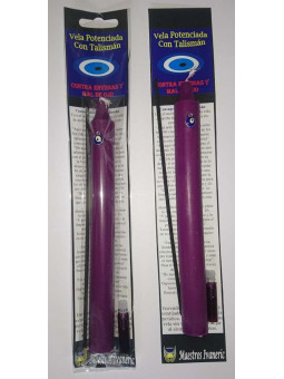 Ermächtigte Kerze mit Türkischem Auge Amulettt