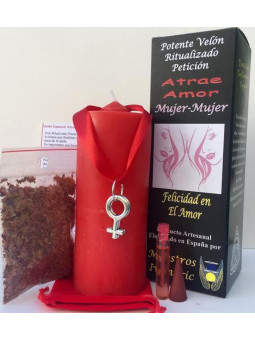 Kerze. Spezielles Ermächtigte Petition zieht die Liebe, Frau-Frau