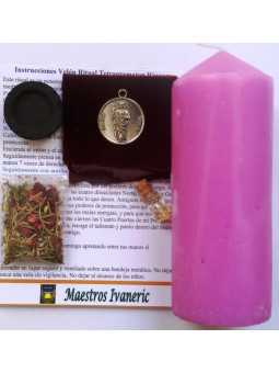 Kerze. Rituelle Wiehe Tetragramaton Judas Thaddäus