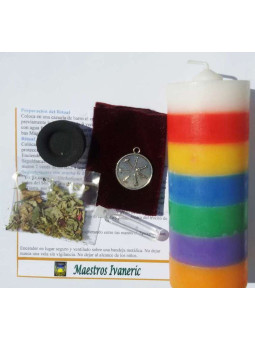 Kerze. Rituelle Weihe Tetragramaton 7 Mächte