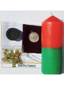 Kerze. Tetragramaton St. Michael Rituelle Weihe