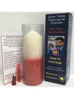 Kerze. Spezielles- mit Gebet Johannes von der Domäne