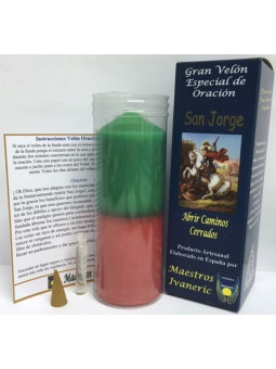 Kerze. Spezielles-Kraft mit St. Georgsgebet