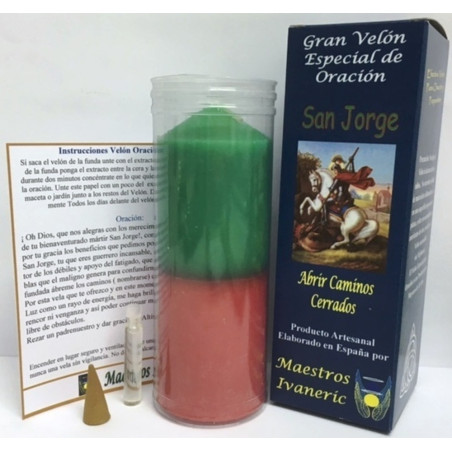 Kerze. Spezielles-Kraft mit St. Georgsgebet