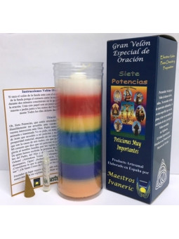 Kerze. Spezielles- mit Gebet und 7 Kräften