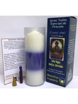 Kerze. Spezielles-Kraft mit Gebet Juan del Volteo