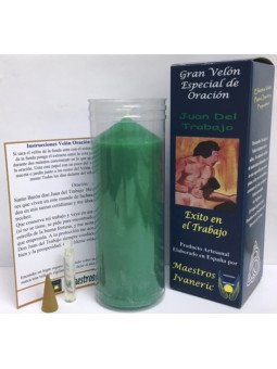 Kerze. Besondere Kraft mit Gebet des Johannes der Arbeit