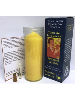 Kerze. Spezielles-Kraft mit Johannes des Glücks Gebet