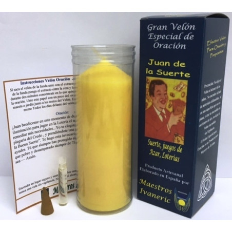 Kerze. Spezielles-Kraft mit Johannes des Glücks Gebet