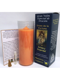 Kerze. Göttin des Glücks Spezielles Ermächtigte  mit Gebet