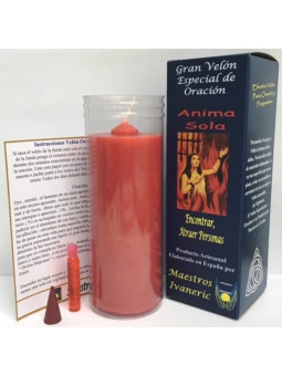 Kerze. Anima Sola Spezielles Gebets mit Ermächtigung