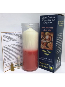 Kerze. Besondere Gebets des Heiligen Markus von Leon