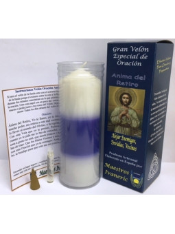 Kerze. Spezielles-Kraft mit Seele des Ruhestands-Gebet