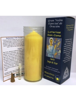 Kerze. Spezielles- mit Gebet Lotterien (San Cono)