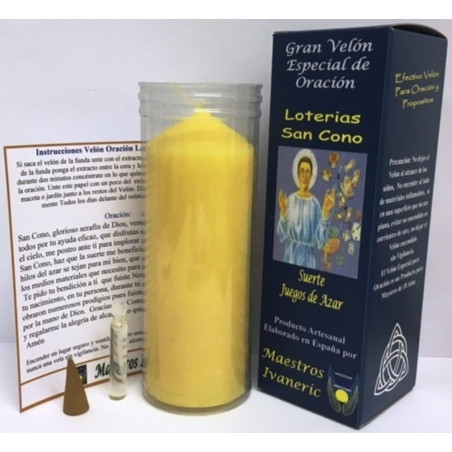 Kerze. Spezielles- mit Gebet Lotterien (San Cono)