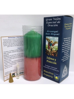 Kerze. Spezielles-Kraft mit St. Michaelsgebet