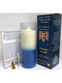 Kerze. Spezielle Ermächtigte  mit Gebet Gregorio Hernandez