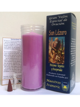 Kerze. Besondere Gebets des Heiligen Lazarus