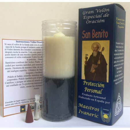 Kerze. Spezielles Ermächtigte Gebets mit St. Benedikt Gebet, Schutz