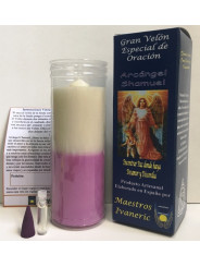 Kerze. Spezielle Ermächtigte  mit Shamuel Gebet. Frieden