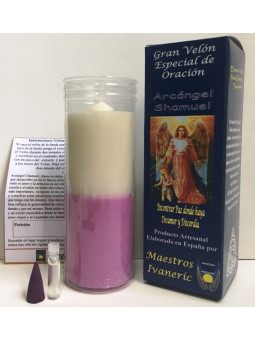 Kerze. Spezielle Ermächtigte  mit Shamuel Gebet. Frieden