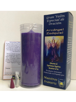 Kerze. Spezielles-Kraft mit Zadquiel-Gebet. Frieden und Befreiung