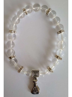 Kristall-Quarz-Mineral-Armband mit Geldbeutel