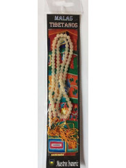 Tibetische Mala, 108 Gelbe Aventurin-Perlen 60cm