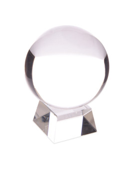 Kristallkugel 80 mit Kristallständer und Gebrauchsanweisung