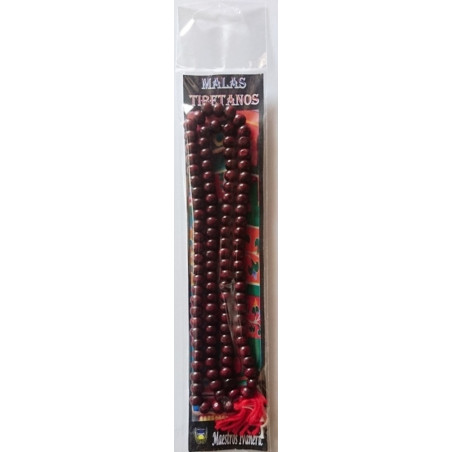 Tibetische Mala, 108 Holzperlen 60cm