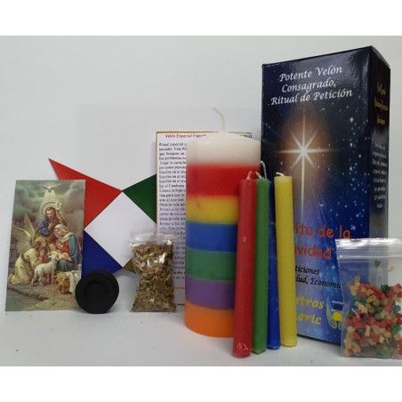 Kerze. Kraftvolle Petition zum Geist der Weihnacht