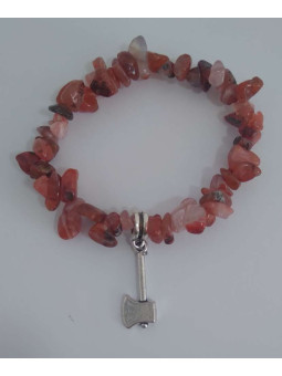 Armband Chip Carneola mit Axtarbeit, Business