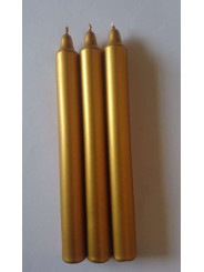 Mengenrabatt 12 Stück Golden Dipped Kerze Esoterisch Spezielles, 20 cm. Klasse B.