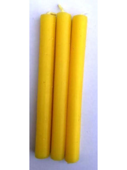 Kerze. Spezielles Esoterisch  11 Cm Gelb, 12 Stück.