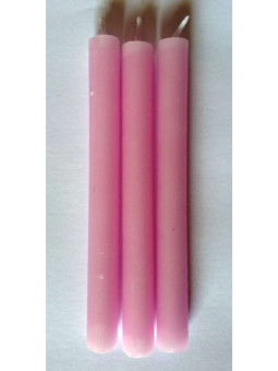 Kerze. Spezielles Esoterisch  11 Cm Rosa, 12 Stück.