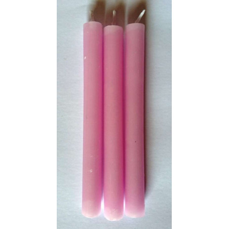 Kerze. Spezielles Esoterisch  11 Cm Rosa, 12 Stück.