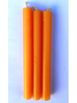 Kerze. Spezielles Esoterisch  11 Cm Orange, 12 Stück.