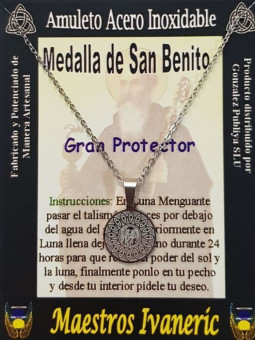 Kaufen Sie 5 Stücke handgefertigte Edelstahl Talisman, Saint Benedict, Great Protector