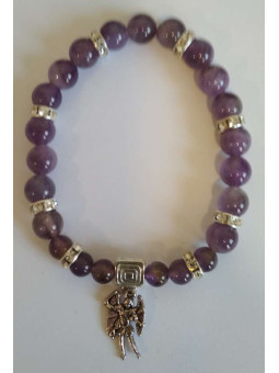 Armband Amethyst Mineral Saint Michael, Verteidigung und Schutz