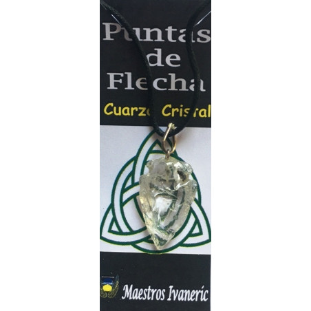 Pfeilspitze Quarz Kristall Mineral Anhänger 3cm