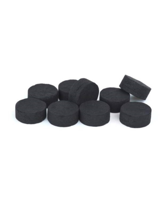Spezielles Large Charcoal 40mm Durchmesser, Packung mit 100 Stück.