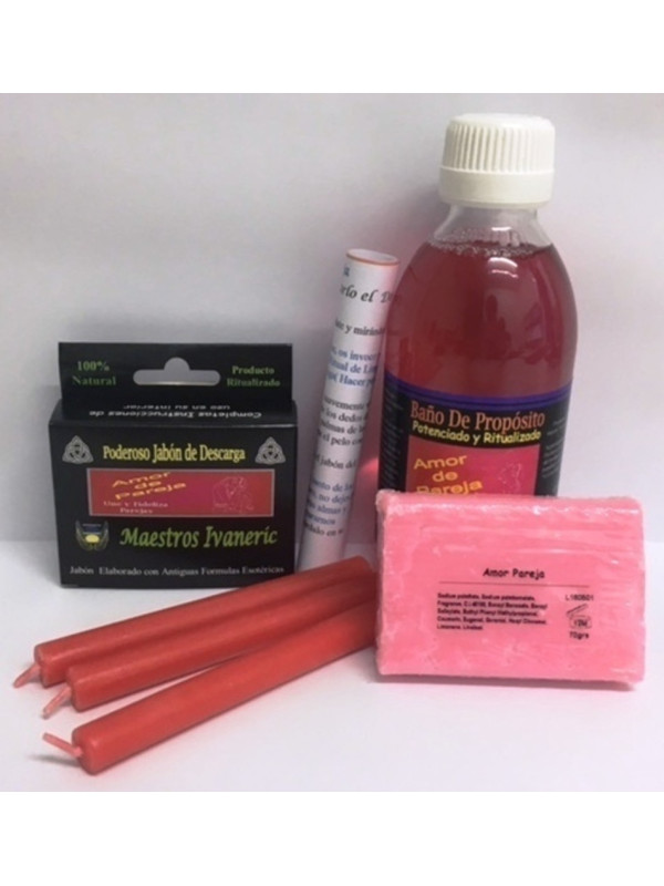 Komplettes Ritualbad-Ritualpaket für die Liebe zu zweit.